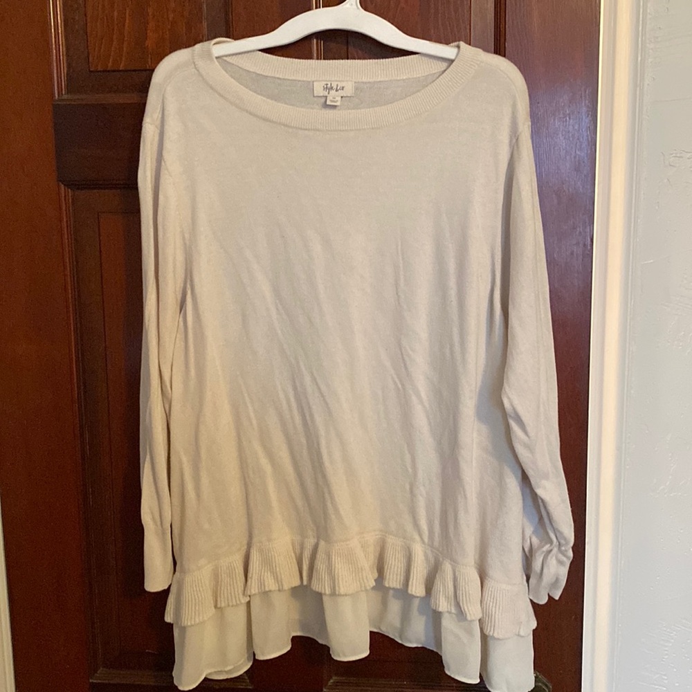 Cream sweater 3x
